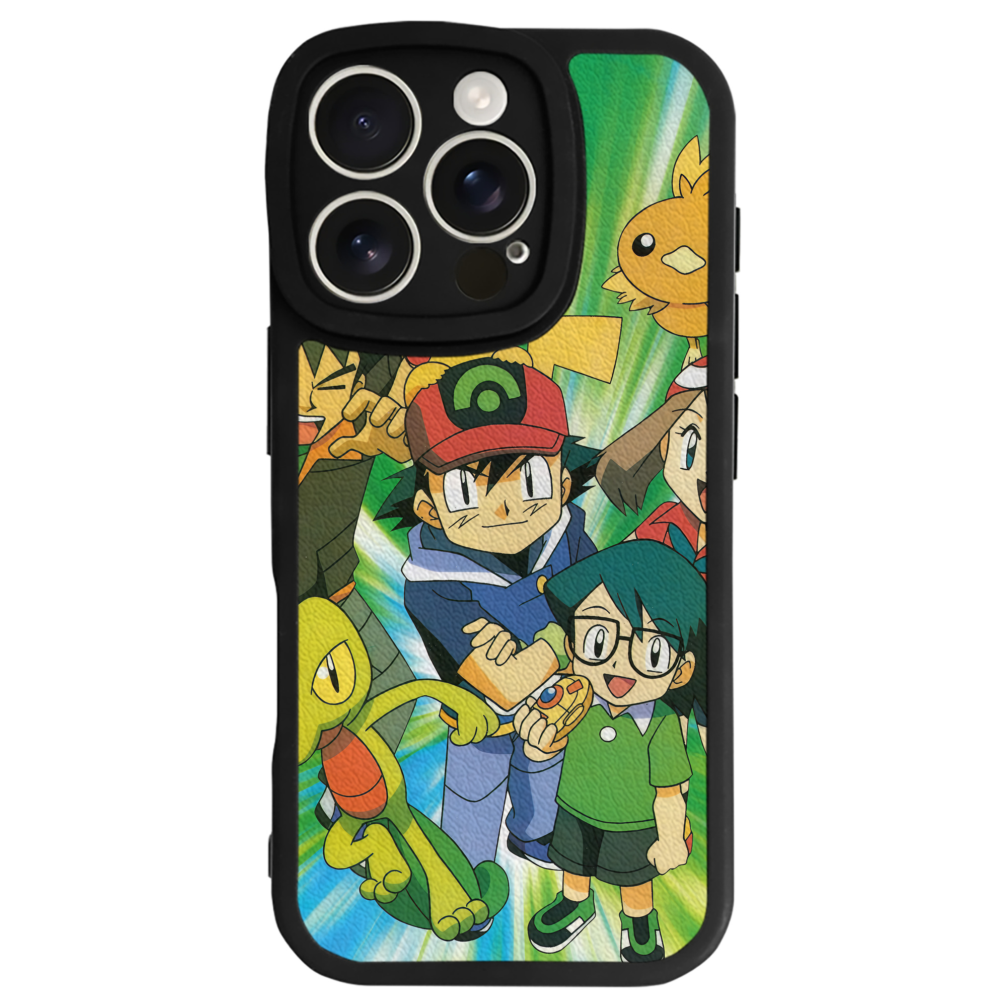 （画像用） ポケットモンスター Pokémon 【iPhone 16シリーズ対応】シリコンスマホケース（レザー調） 材質：シリコン